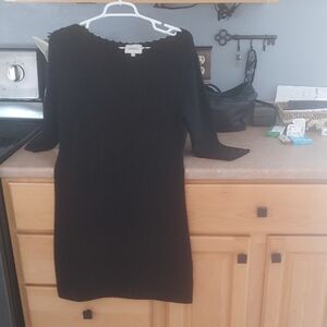 Elegant Black Dress Cashmere